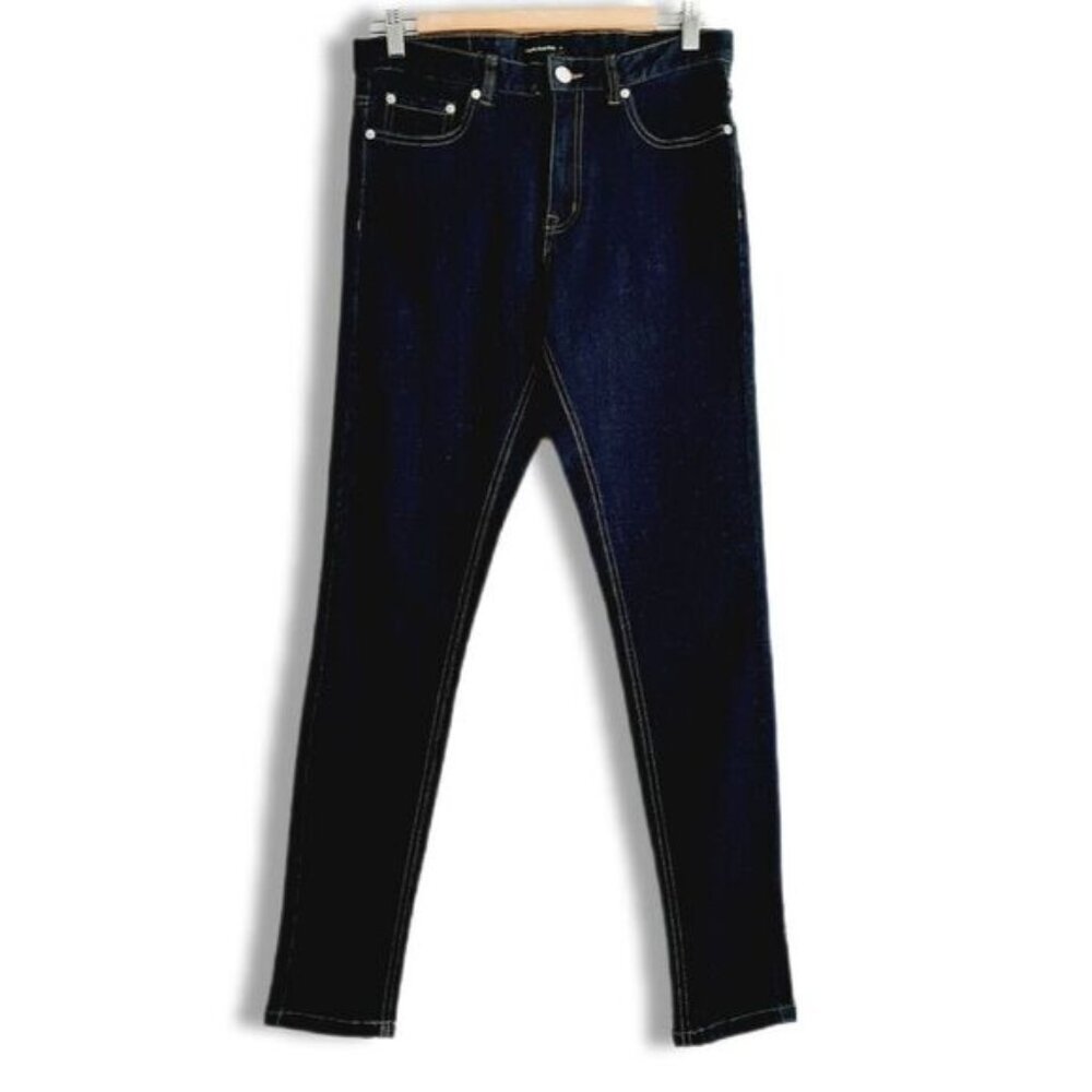 FRANK & OAK Debbie Skinny Dark Blue Jeans Sz 28